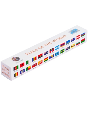 Flags Of The World Scratch Poster - A2 White Portrait